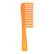 Classic hair comb icon, cartoon style