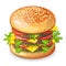 classic hamburger.