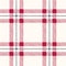Classic Hand-Drawn Plaid Checks Blue and Red Plaid Checks on White Background Vector Seamless Pattern