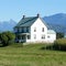 Classic Historic Farmhouse Green Metal Roof Home