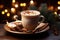 Classic hot chocolate rich warmth and creamy eggnog festive holiday Christmas