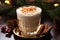 Classic hot chocolate rich warmth and creamy eggnog festive holiday Christmas