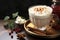 Classic hot chocolate rich warmth and creamy eggnog festive holiday Christmas