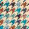 Classic Hounds-tooth pattern in a patchwork collage style.