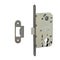 Classic interior gray latch lock with rubber tongue to isolate gray noise with striker plate