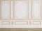 Classic interior wall with mouldings