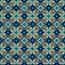 Classic Islamic seamless pattern. Arabic mosaic. Blue. Vector illustration.