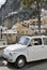 Classic Italian car in italian seaside town