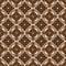Classic Jogja batik pattern with simple brown color