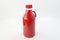 classic ketchup bottle on white background