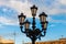 Classic lampposts of the town of Mijas, Malaga, Spain