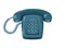 Classic land-line DMTF telephone on white vector