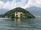 Classic large villa on and island in Lake Como Italy