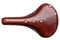 Classic leather bicycle saddle