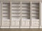 Classic library cabinet 3d rendering