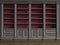 Classic library cabinet 3d rendering