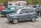 Classic little Polish compact car Polski Fiat 126p driving