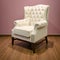 Classic luxury White armchair