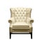 Classic luxury White Leather armchair