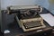Classic manual typewriter, office equipment