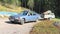 Classic Mercedes with Trailer in Finnish Landscape