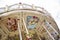 Classic merry-go-round or carousel at the winter fair