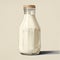 Classic Milk Bottle Illustration In Post-processing Style