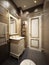 Classic Modern Water Closet Interior Design