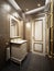 Classic Modern Water Closet Interior Design