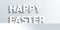 Classic monochrome Happy Easter design template