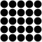 Classic monochrome minimalistic seamless pattern with dots and circles. Vector illustration.