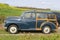 Classic Morris Minor 1000 oldtimer in Dutch polder