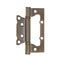Classic mortise hinge, butterfly type, bronze color for interior doors, removable with eight self-tapping screws