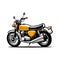 Classic motor bike vector isolated. Best for automotive related design