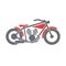 Classic Motorcycle icon on white background for graphic and web design, Modern simple vector sign. Internet concept. Trendy symbol