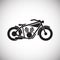 Classic Motorcycle icon on white background for graphic and web design, Modern simple vector sign. Internet concept. Trendy symbol