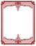 Classic moulding white frame with ornament decor for classic int