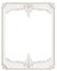 Classic moulding white frame with ornament decor for classic int