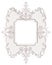 Classic moulding white frame with ornament decor for classic int