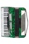 Classic musical instrument an accordion green