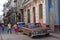 Classic old cars on the streets of Centro Havana
