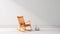 Classic Orange Rocking Chair