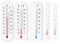 Classic outdoor and indoor fahrenheit and celsius thermometers s