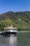 Classic passenger ship at the river Rhine in Boppard