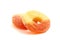 Classic Peach Ring Candies on a White Background