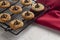 Classic Peanut Butter Blossom Cookies on Kitchen Counter