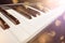 Classic piano keys background