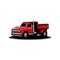 Classic pick up truck illustration vector