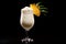 The classic Pina Colada with pineapple, coconut and creamy white top presented in a chilled glass with straw