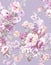 Classic Popular Flower Seamless pattern background